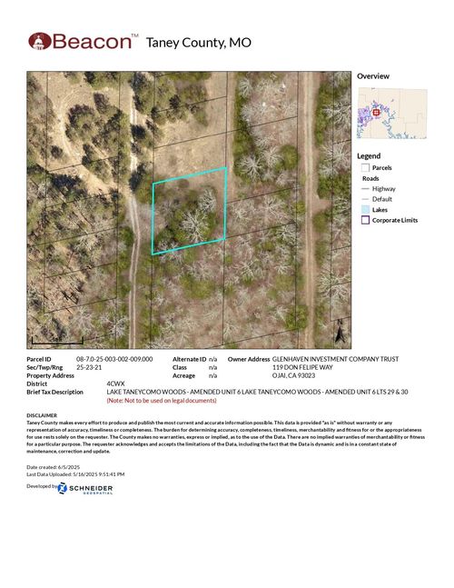 Lots 29&30 Lake Taneycomo Woods, Branson, MO, 65616 | Card Image