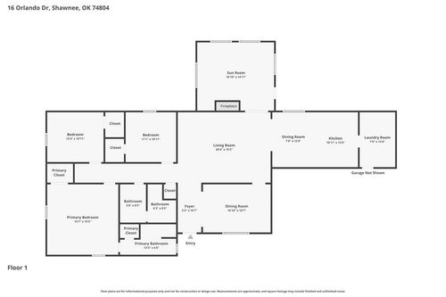 16 Orlando Dr, Shawnee, OK, 74804-8940 | Card Image