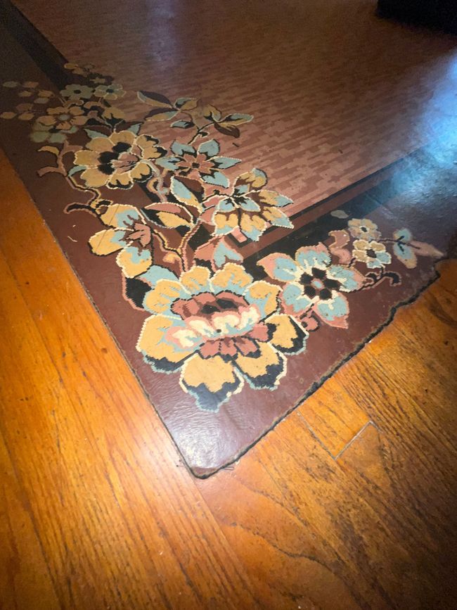 Vintage raised linoleum floor design | Image 15