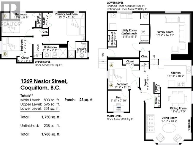 1269 Nestor St, House other with 4 bedrooms, 2 bathrooms and 1 parking in Coquitlam BC | Image 21