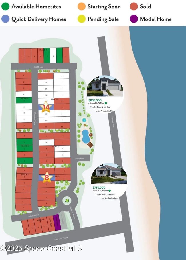 See the star on map for location of new build homes (Blk D lot 8) & ( BLK B Lot 14.) | Image 12