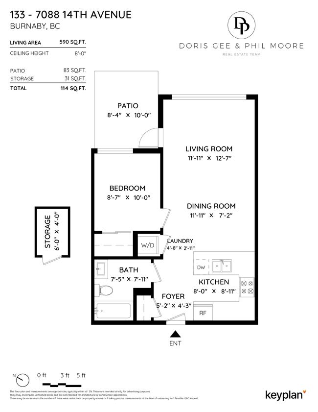 133 - 7088 14 Th Avenue, Condo with 1 bedrooms, 1 bathrooms and 1 parking in Burnaby BC | Image 8