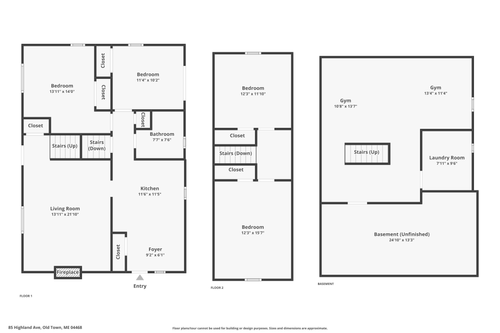 85 Highland Ave, Old Town, ME, 04468-1938 | Card Image