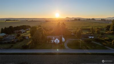 Amazing sunsets in the heart of Skagit Valley with views in every direction from nearby tulip fields to the Cascades and Mt Baker. | Image 1