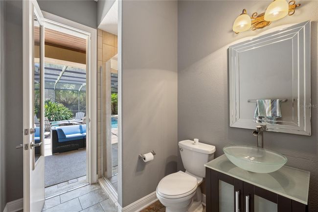 Pool Bath with updated vanity, direct access to the lanai | Image 28