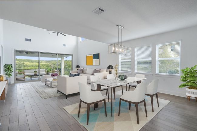 Virtual Staging of Family and Dining Area | Image 5