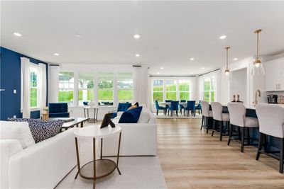 interconnected family room, kitchen & dining | Image 1