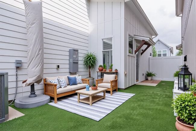 Back of property with an outdoor living space | Image 18
