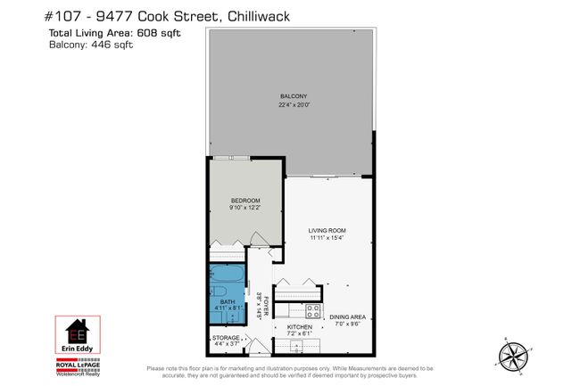 107 - 9477 Cook Street, Condo with 1 bedrooms, 1 bathrooms and 1 parking in Chilliwack BC | Image 31