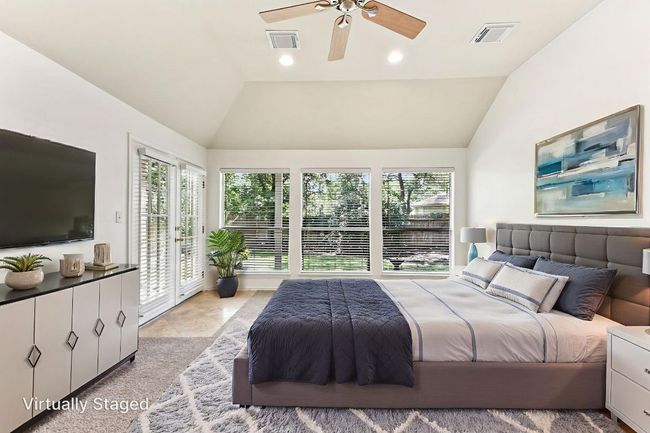 Virtually staged primary bedroom | Image 25
