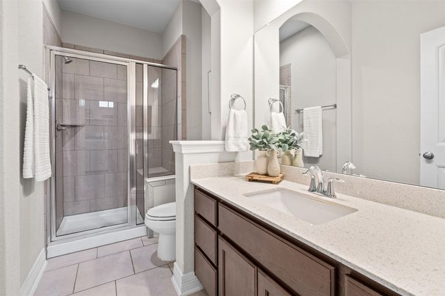 Downstairs full bathroom located at the front of the house | Image 17