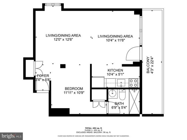 APT-909 - 1816 New Hampshire Ave Nw, Home with 1 bedrooms, 1 bathrooms and null parking in WASHINGTON DC | Image 24