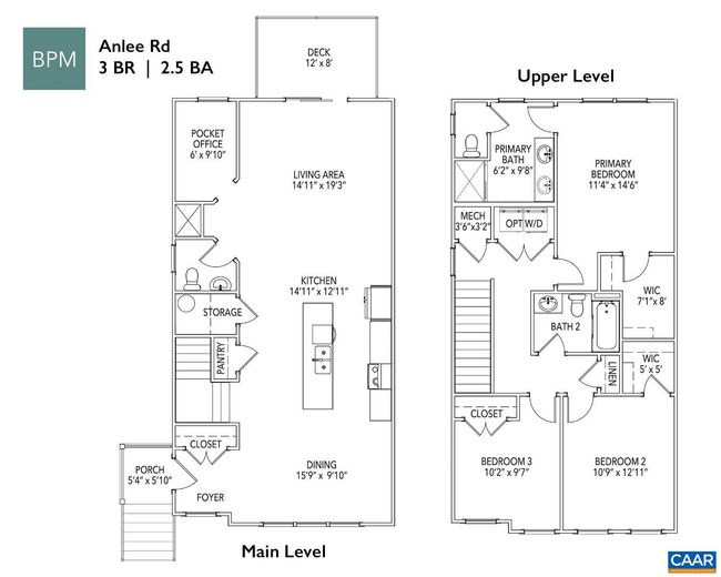 A - 2411 Anlee Rd, House attached with 3 bedrooms, 3 bathrooms and null parking in CROZET VA | Image 21