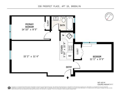 1b-338 Prospect Pl, Brooklyn, NY, 11238-4060 | Card Image