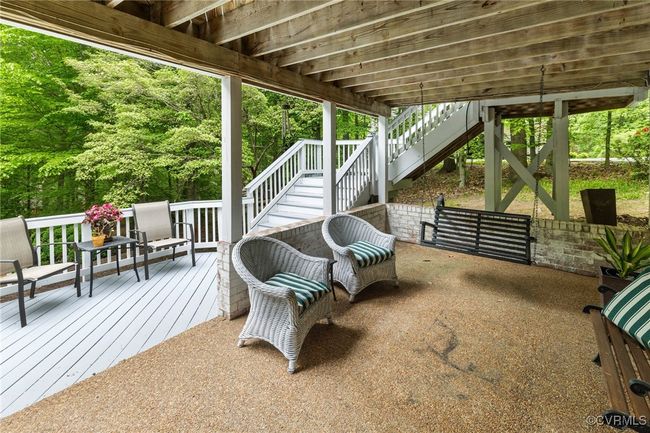 Basement level covered patio and deck | Image 42