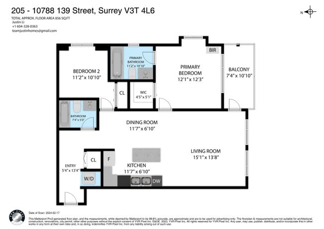 205 - 10788 139 Street, Condo with 2 bedrooms, 2 bathrooms and 2 parking in Surrey BC | Image 23