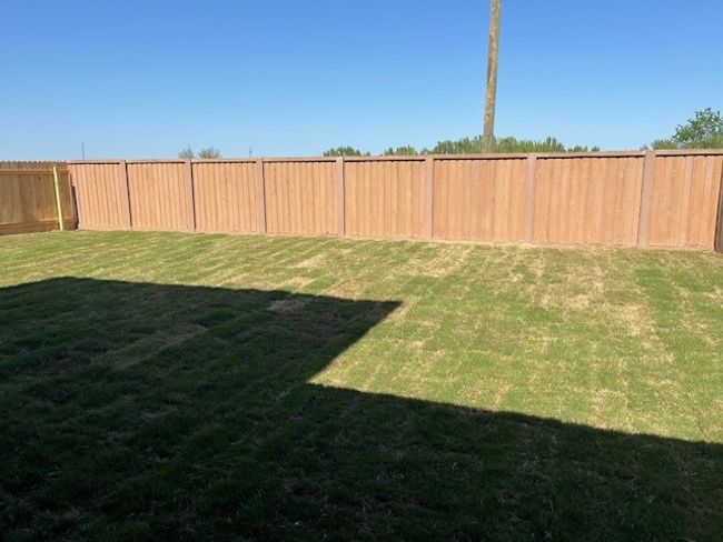 View of yard featuring a fenced backyard | Image 9