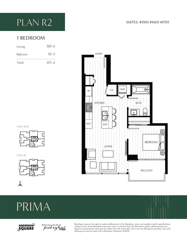 1701 - 6833 Buswell Street, Condo with 1 bedrooms, 1 bathrooms and 1 parking in Richmond BC | Image 2