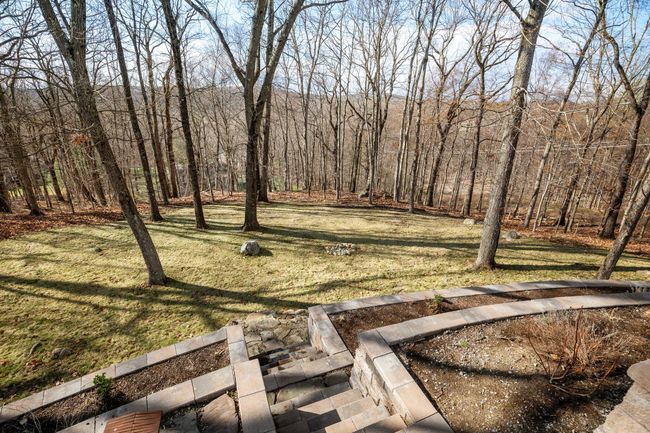The expansive backyard extends into a wooded area, offering privacy, tranquility, and ample space for recreation or future landscape design. | Image 44