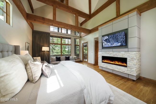 Beautifully Renovated Master Bedroom With a Striking Limestone Fireplace. | Image 9