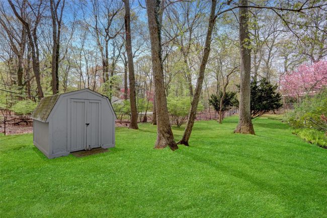 View of yard with an outbuilding and a storage unit | Image 36
