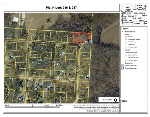 Plat H Lot 216&217 Willow Drive, Odessa, MO, 64076 | Card Image
