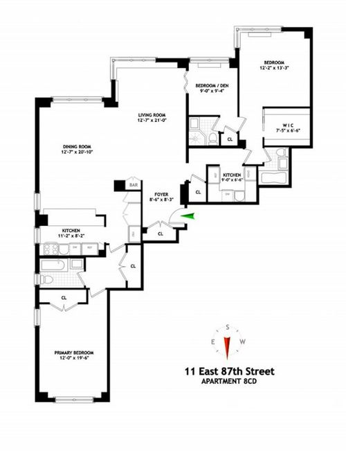 8cd-11 E 87th Street, New York City, NY, 10128 | Card Image