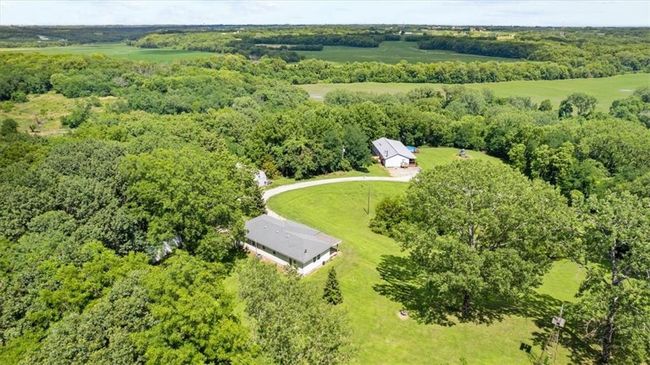 Aerial view featuring a wooded view and a rural view | Image 41