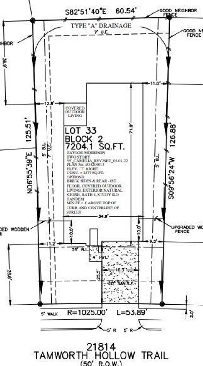 21814 Tamworth Hollow Trail preliminary plot plan | Image 5