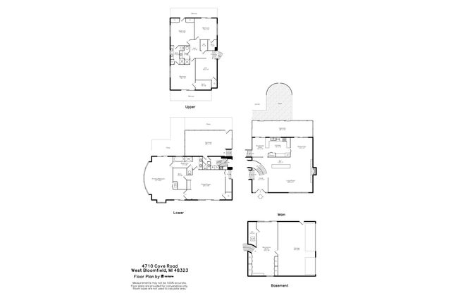 4710 Cove Rd, House other with 4 bedrooms, 4 bathrooms and null parking in West Bloomfield MI | Image 122