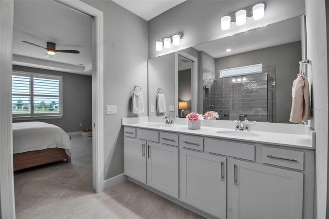 Primary ensuite bath with dual sinks | Image 36
