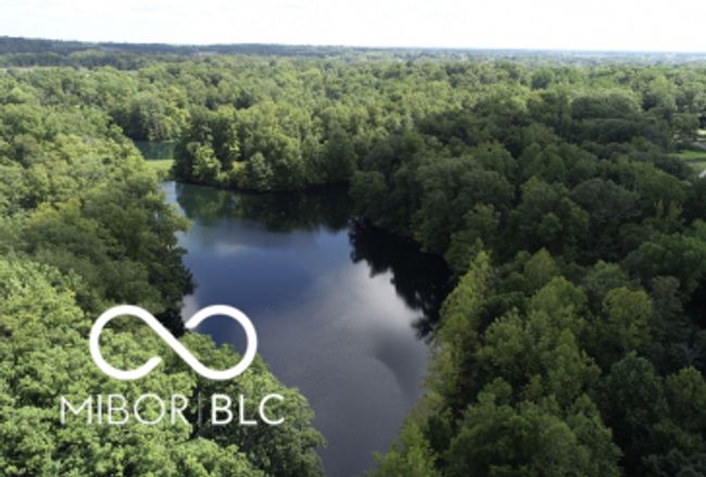 bird's eye view of a large body of water and a heavily wooded area common area | Image 29