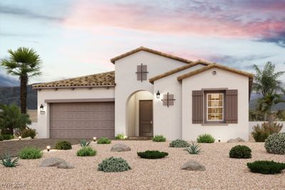 Plan 2282 - Spanish Contemporary Elevation ~ Rendering ~ | Image 1