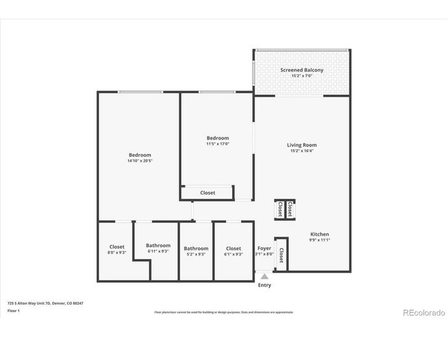 UNIT-7D - 725 S Alton Way, House attached with 2 bedrooms, 2 bathrooms and null parking in Denver CO | Image 31