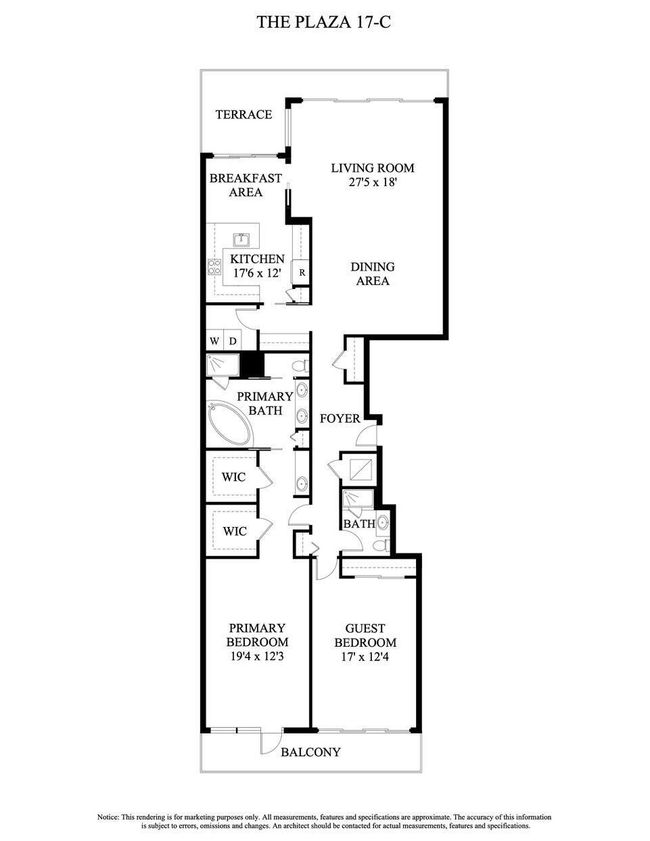 APT-17C - 525 S Flagler Dr, Condo with 2 bedrooms, 2 bathrooms and null parking in West Palm Beach FL | Image 16