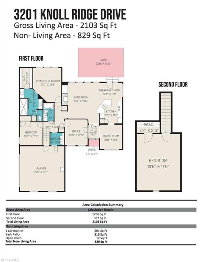 3201 Knoll Ridge Dr, House other with 3 bedrooms, 2 bathrooms and null parking in Walkertown NC | Image 31