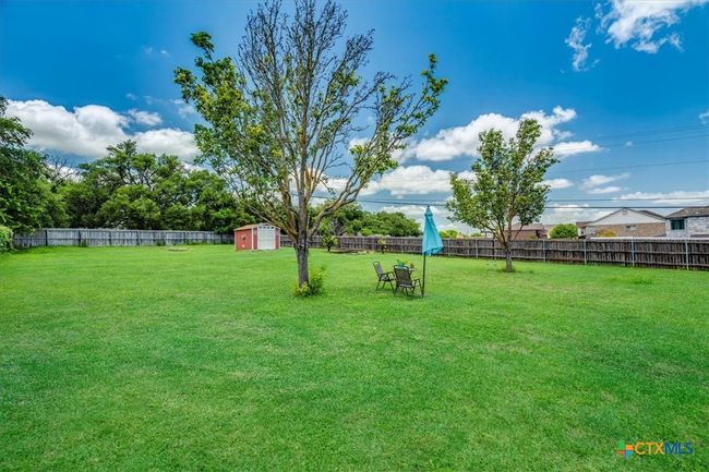 .5 acre backyard with storage shed | Image 28