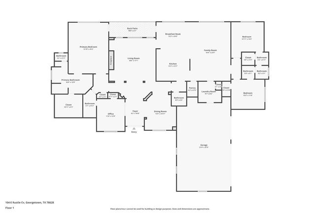 104 E Rustle Cv, House other with 4 bedrooms, 4 bathrooms and 3 parking in Georgetown TX | Image 40