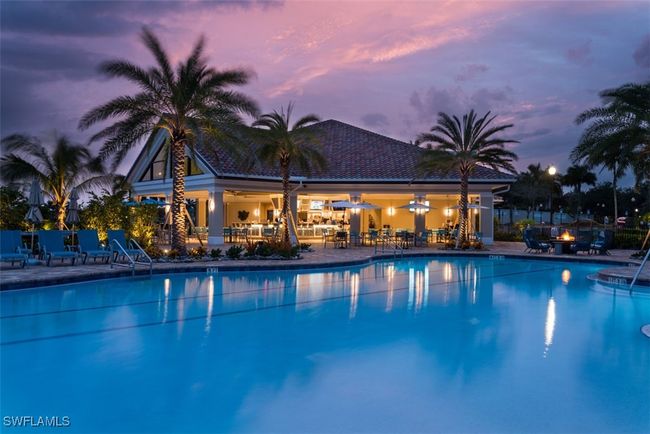 Cabana Restaurant and Resort Pool at Dusk | Image 18