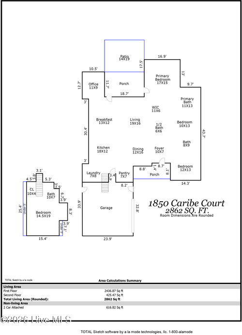 1850 Caribe Ct, Wilmington, NC, 28409-4258 | Card Image