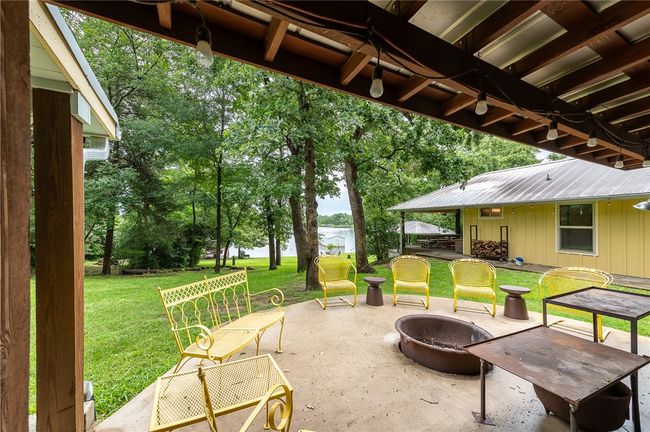 Casita patio and firepit, lake in background | Image 35
