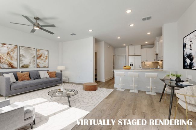 Our Bella floor plan offers an open and flowing space perfect for entertaining. VIRTUALLY STAGED RENDERING | Image 5