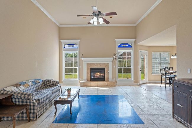 Living room with tall ceilings | Image 5