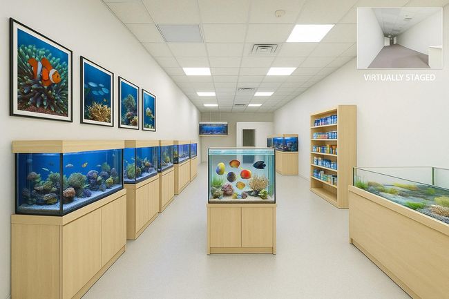Game room with visible vents and a drop ceiling | Image 5