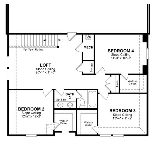 Beazer Homes Lake Pointe at Paloma Creek Rainier floorplan. | Image 15