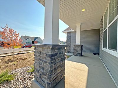 Photo is of the actual home. Spacious front porch! | Image 2