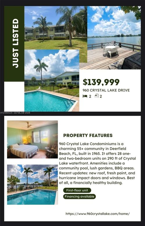 114-960 Crystal Lake Dr, Deerfield Beach, FL, 33064-1969 | Card Image