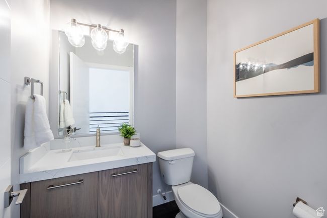 Bathroom with vanity and toilet | Image 9