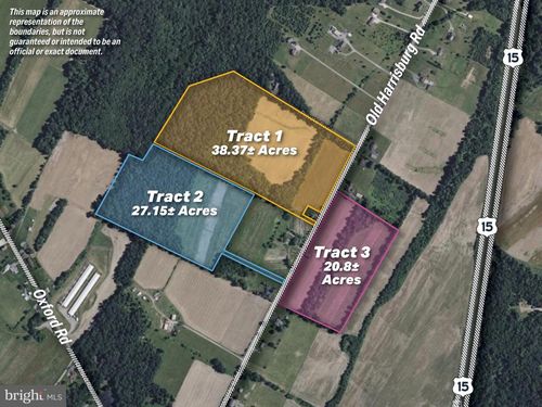 TRACT 1: 38.37± ACRES Old Harrisburg Road, YORK SPRINGS, PA, 17372 | Card Image