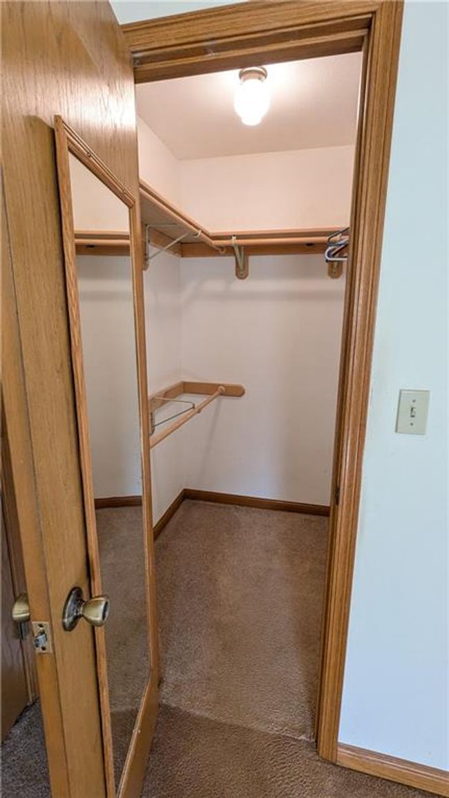 Walk in closet with carpet floors | Image 27